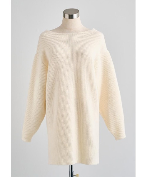 LUDICRUM（ルーディクルム）の「Off shoulder knit onepiece（ワンピース・レディース・ネイビー/アイボリー/ライラック・FREE）」の15枚目の写真