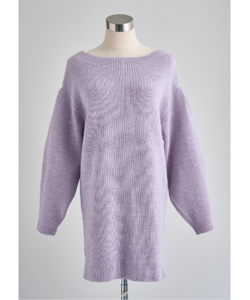 LUDICRUM（ルーディクルム）の「Off shoulder knit onepiece（ワンピース・レディース・ネイビー/アイボリー/ライラック・FREE）」の16枚目の写真