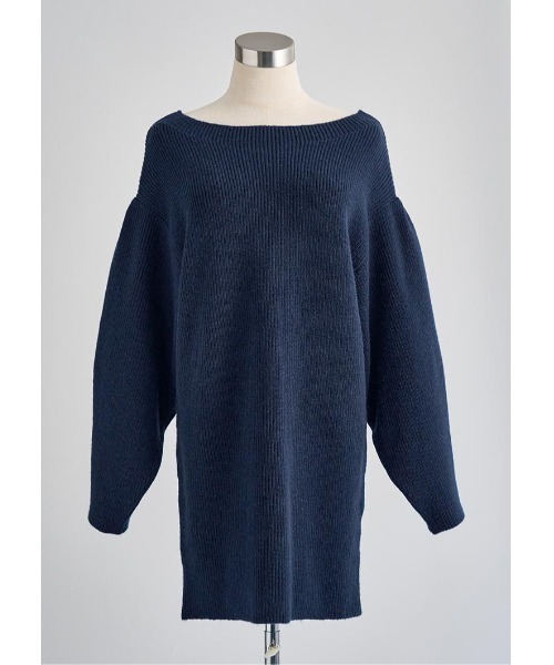 LUDICRUM（ルーディクルム）の「Off shoulder knit onepiece（ワンピース・レディース・ネイビー/アイボリー/ライラック・FREE）」の17枚目の写真
