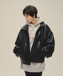 eL | 【eL】Leather Stand Blouson/636131(ブルゾン)
