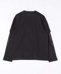 STAMPD | S26 DOUBLE LAYERED LONGSLEEVE / チャコール [SLA-M4107LT](Tシャツ/カットソー)