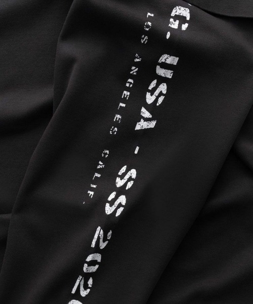 STAMPD（スタンプド）の「【STAMPD】S26 DOUBLE LAYERED LONGSLEEVE / チャコール [SLA-M4107LT]（Tシャツ/カットソー・メンズ・ブラック・M）」の4枚目の写真