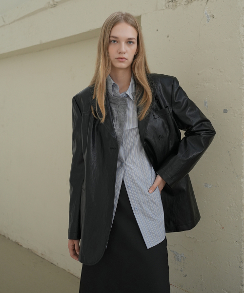PAUL&ALICE(ポール&アリス)の「LOOSE FIT SHIRT / STRIPE(BLUE)(シャツ/ブラウス・レディース・その他・FREE)」の3枚目の写真