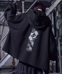 狐独（コドク）の「狐刺繍ビックジップフーディー（パーカー）」