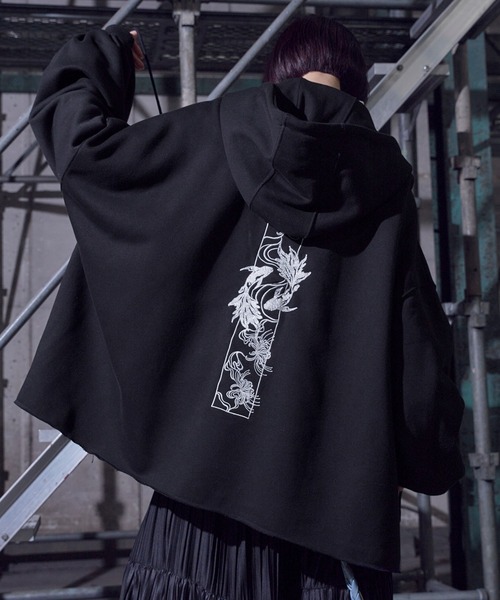 狐独（コドク）の「狐刺繍ビックジップフーディー（パーカー・メンズ・ブラウン系/ブラック/ダークグレー/ブラック系・MEDIUM/LARGE）」の21枚目の写真