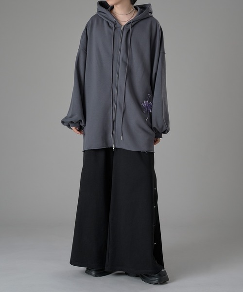 ダウト 17周年ツアーパーカー 狐の箱入りP XL 鬼想天外十八景 D=OUT 狐刺繍ビックジップフーディー（パーカー）｜狐独（コドク）の