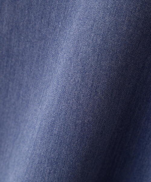 NATURAL BEAUTY BASIC（ナチュラルビューティーベーシック）の「◇シャンブレーボウタイブラウス（シャツ/ブラウス・レディース・ブルー/ネイビー・FREE）」の5枚目の写真