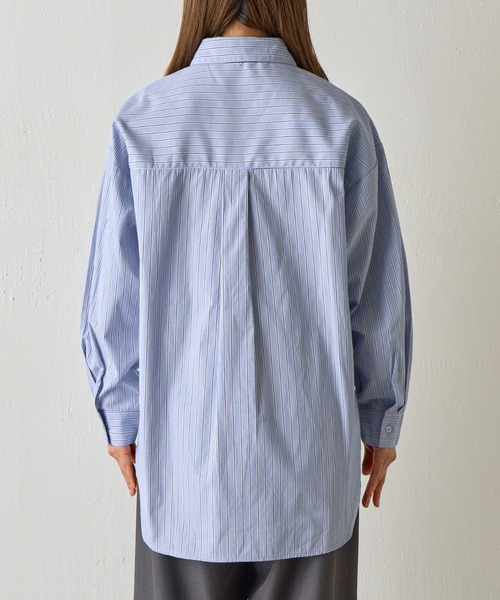 COLONY 2139（コロニートゥーワンスリーナイン）の「ストライプBIGシャツ（シャツ/ブラウス・レディース・ブルー/ピンク・FREE）」の6枚目の写真