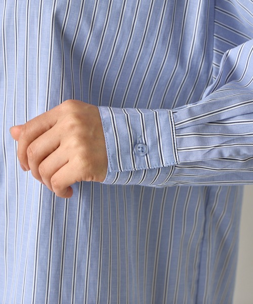 COLONY 2139（コロニートゥーワンスリーナイン）の「ストライプBIGシャツ（シャツ/ブラウス・レディース・ブルー/ピンク・FREE）」の10枚目の写真
