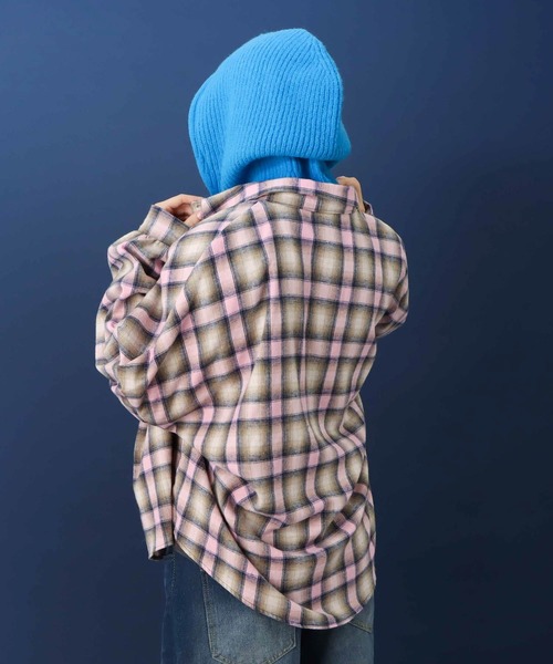 Three Four Time（ｽﾘｰﾌｫｰﾀｲﾑ）の「プレーンニットバラクラバ（ニットキャップ/ビーニー・レディース・ブルー/ブラック・FREE）」の13枚目の写真