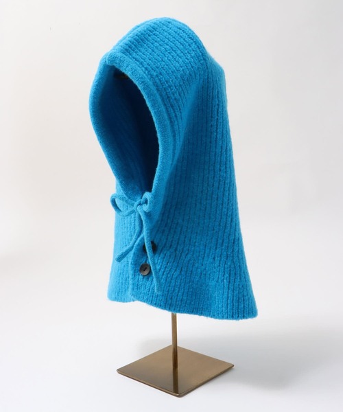 Three Four Time（ｽﾘｰﾌｫｰﾀｲﾑ）の「プレーンニットバラクラバ（ニットキャップ/ビーニー・レディース・ブルー/ブラック・FREE）」の18枚目の写真