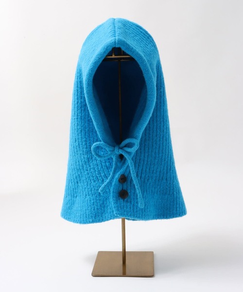 Three Four Time（ｽﾘｰﾌｫｰﾀｲﾑ）の「プレーンニットバラクラバ（ニットキャップ/ビーニー・レディース・ブルー/ブラック・FREE）」の19枚目の写真