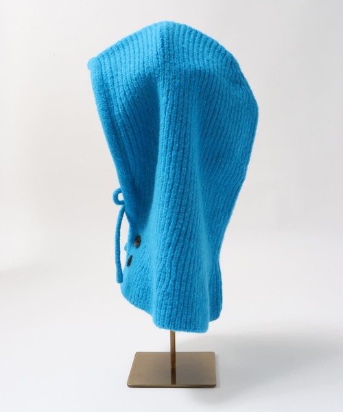 Three Four Time（ｽﾘｰﾌｫｰﾀｲﾑ）の「プレーンニットバラクラバ（ニットキャップ/ビーニー・レディース・ブルー/ブラック・FREE）」の20枚目の写真