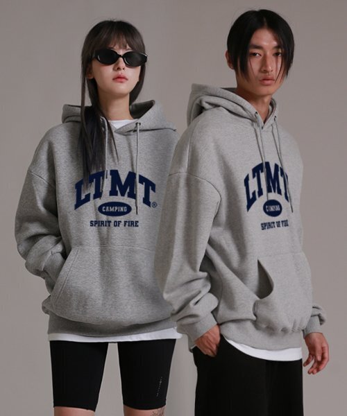LIKE THE MOST(ライクザモースト)の「ソフトLTMTオーバーフードパーカー(メランジ)(パーカー・レディース・その他/ライトグレー・L/M/S/XL/LARGE/MEDIUM/SMALL)」の1枚目の写真