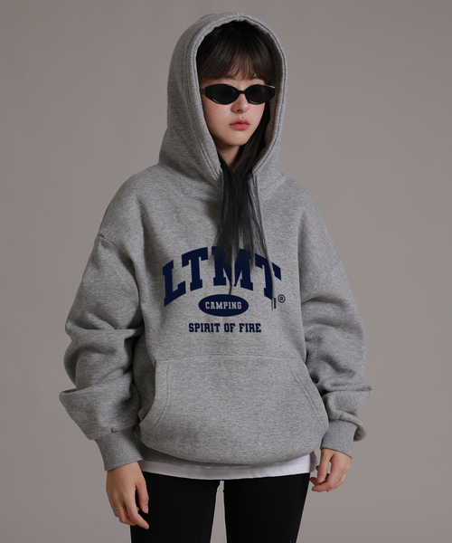LIKE THE MOST(ライクザモースト)の「ソフトLTMTオーバーフードパーカー(メランジ)(パーカー・レディース・その他/ライトグレー・L/M/S/XL/LARGE/MEDIUM/SMALL)」の2枚目の写真