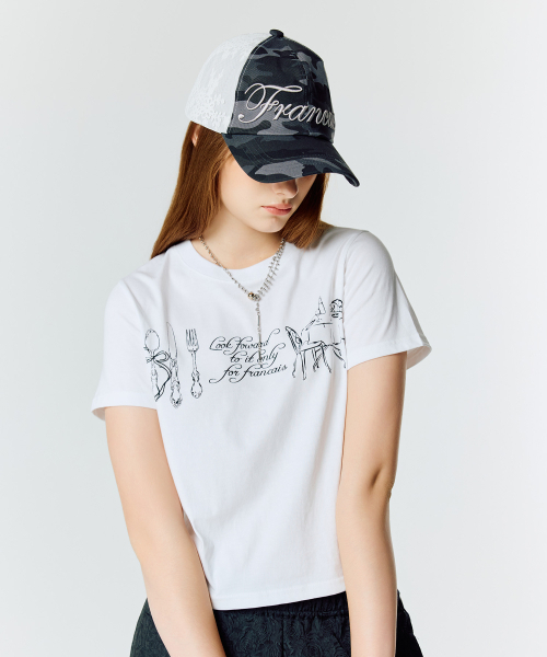 LARTIGENT(ラーティゼン)の「L15 PARTY T-SHIRT(WHITE)(Tシャツ/カットソー・レディース・その他・FREE)」の1枚目の写真
