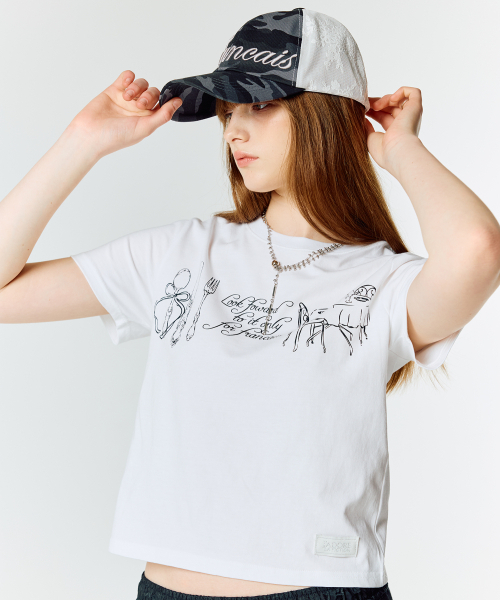 LARTIGENT(ラーティゼン)の「L15 PARTY T-SHIRT(WHITE)(Tシャツ/カットソー・レディース・その他・FREE)」の2枚目の写真
