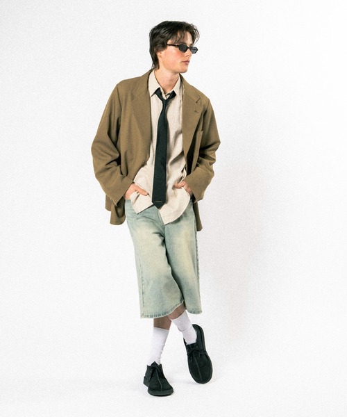 Elanque(エランク)の「tailored jacket / テーラードジャケット(テーラードジャケット・メンズ・グレー/ブラウン・MEDIUM/LARGE)」の16枚目の写真