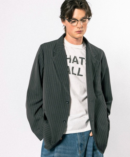 【Elanque】　テーラードジャケット　グレー tailored jacket / テーラードジャケット（テーラードジャケット