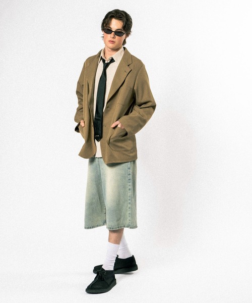 Elanque(エランク)の「tailored jacket / テーラードジャケット(テーラードジャケット・メンズ・グレー/ブラウン・MEDIUM/LARGE)」の20枚目の写真