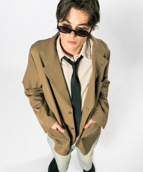 Elanque(エランク)の「tailored jacket / テーラードジャケット(テーラードジャケット・メンズ・グレー/ブラウン・MEDIUM/LARGE)」の8枚目の写真