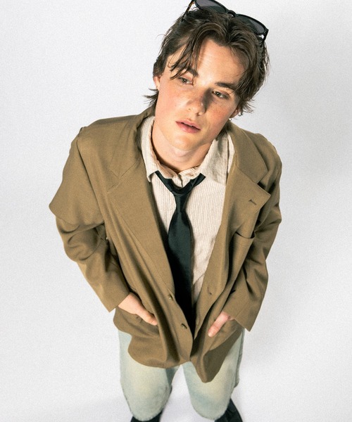 Elanque(エランク)の「tailored jacket / テーラードジャケット(テーラードジャケット・メンズ・グレー/ブラウン・MEDIUM/LARGE)」の15枚目の写真