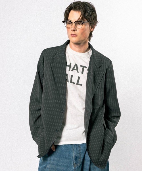 【Elanque】　テーラードジャケット　グレー tailored jacket / テーラードジャケット（テーラードジャケット