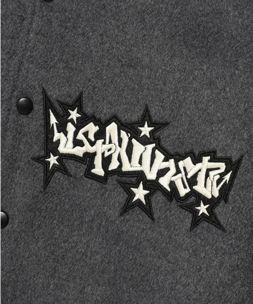 ISTKUNST(イストクンスト)の「STARS VARSITY JACKET_GREY(IK2EFMB930A)(スタジャン・レディース・グレー・M/L/S)」の4枚目の写真
