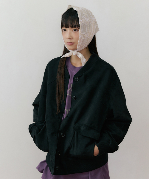 REORG(リオルグ)の「REF SUEDE JUMPER BLACK(その他アウター・レディース・その他・FREE)」の1枚目の写真