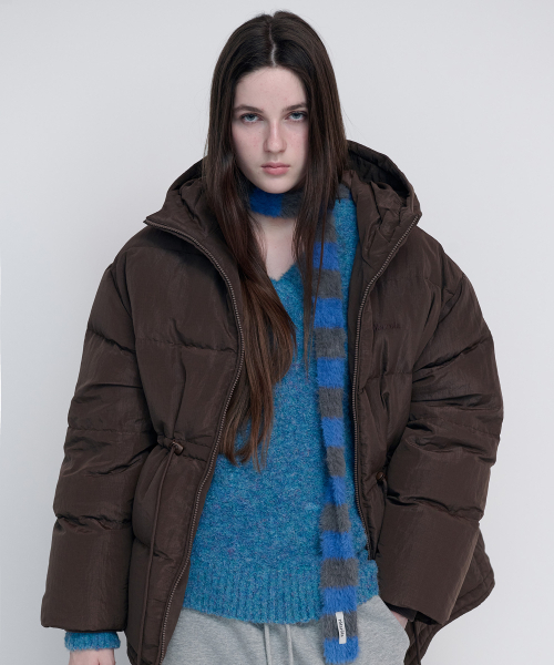 ROLAROLA(ロラロラ)の「HOODED DUCK DOWN PUFFER PADDING BROWN(ダウンジャケット/コート・レディース・ブラウン・FREE)」の1枚目の写真