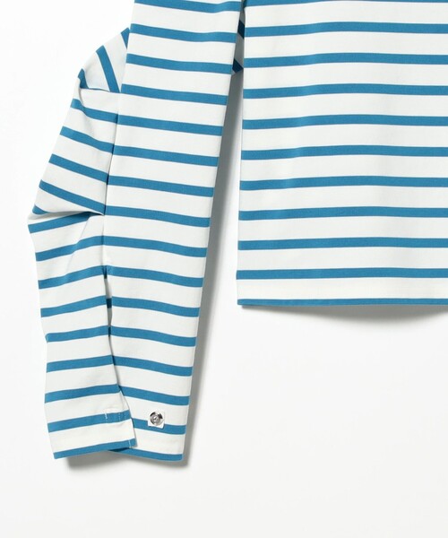 maturely(マチュアリー)の「maturely / ボーダー オープン ショルダー ロングスリーブ カットソー(Tシャツ/カットソー・レディース・ネイビー/ロイヤルブルー・ONE SIZE)」の18枚目の写真