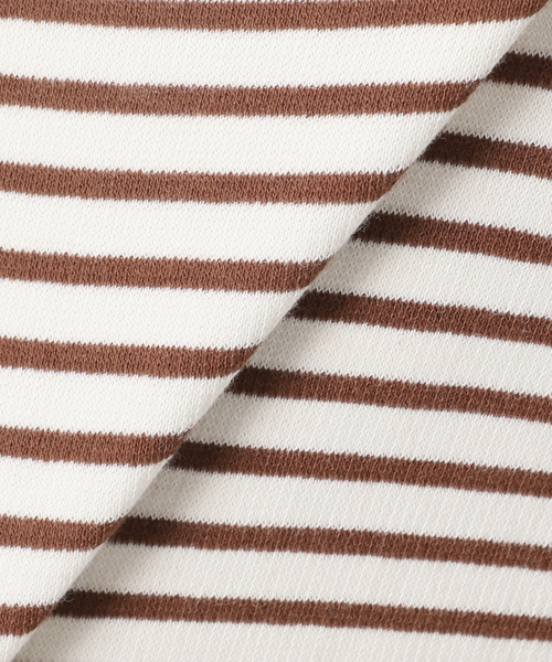 OUTDOOR PRODUCTS（アウトドアプロダクツ）の「≪/WEB限定カラーあり≫ボリュームスリーブボーダープルオーバー（Tシャツ/カットソー・レディース・グレー/レッド/ブラウン/ブラック・FREE）」の21枚目の写真