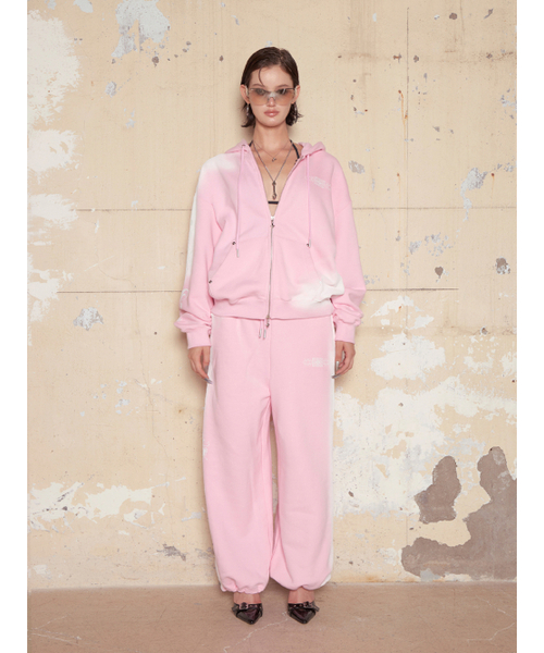 HILLDA（ヒルダ）の「スモッグモチーフワイドストリングスウェットパンツ[ピンク]（スウェットパンツ・レディース・その他・FREE）」の10枚目の写真