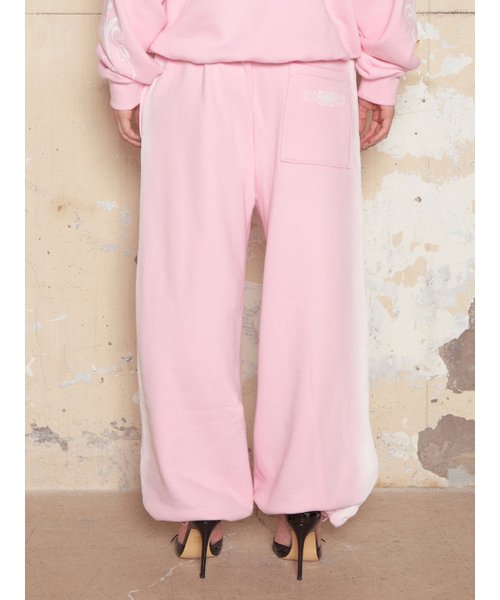 HILLDA（ヒルダ）の「スモッグモチーフワイドストリングスウェットパンツ[ピンク]（スウェットパンツ・レディース・その他・FREE）」の5枚目の写真