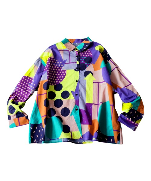 antiqua(アンティカ)の「幾何学柄 シャツ(シャツ/ブラウス・レディース・その他・ONESIZE)」の7枚目の写真