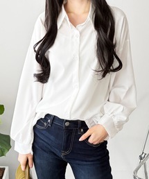 シンプルなのに雰囲気が出る大人の定番 オーバーサイズロングシャツ