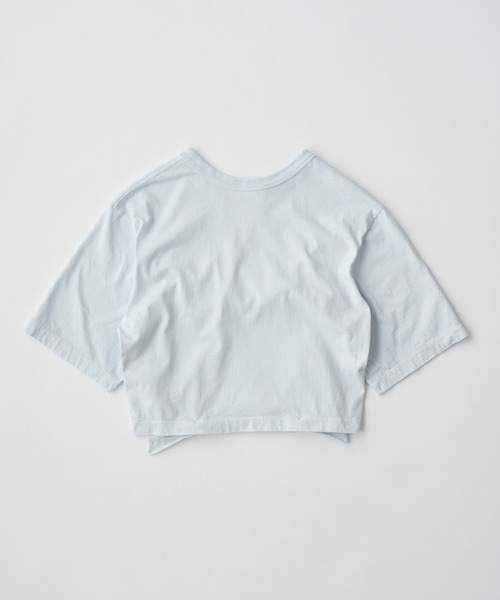UNFIL(アンフィル)の「UNFIL アンフィル / cotton open-end yarn garment dyeing wrapped-front C/D コットンオープンエンドヤーンガーメントラップフロントカーディガン / WXSP-UW134(カーディガン/ボレロ・レディース・ブルー系その他/バーガンディー・1)」の6枚目の写真