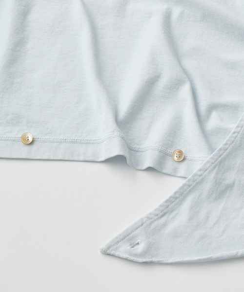 UNFIL(アンフィル)の「UNFIL アンフィル / cotton open-end yarn garment dyeing wrapped-front C/D コットンオープンエンドヤーンガーメントラップフロントカーディガン / WXSP-UW134(カーディガン/ボレロ・レディース・ブルー系その他/バーガンディー・1)」の8枚目の写真