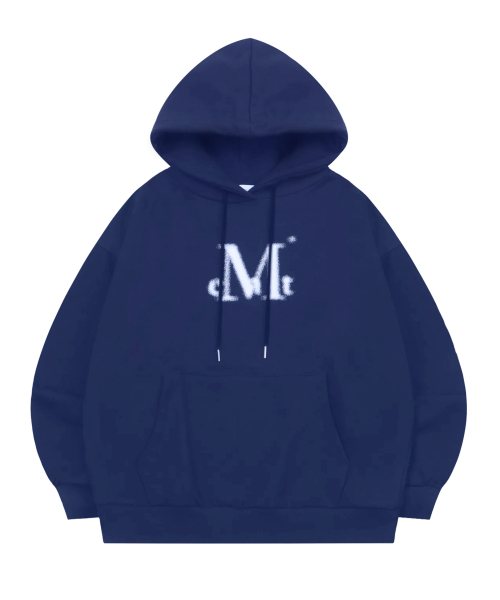 MUCENT(ムセント)の「スプレーロゴフードパーカー 男女共用 (4カラー)(パーカー・レディース・ネイビー/グレー/ブラック/スカイブルー・S/L)」の18枚目の写真