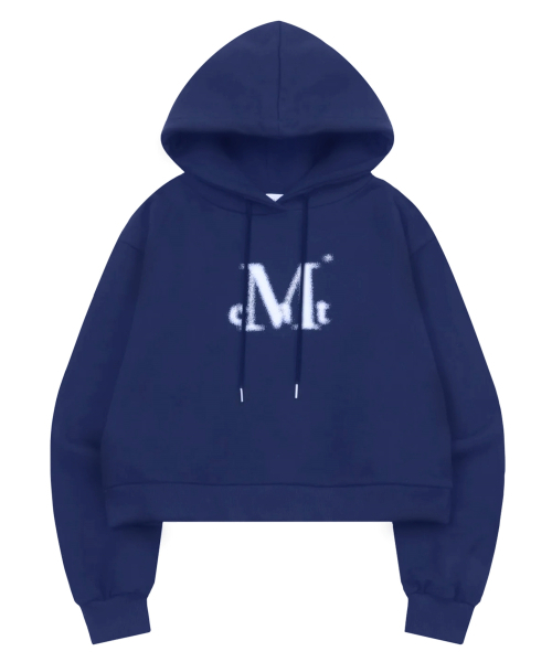MUCENT(ムセント)の「スプレーロゴフードパーカー 男女共用 (4カラー)(パーカー・レディース・ネイビー/グレー/ブラック/スカイブルー・S/L)」の16枚目の写真