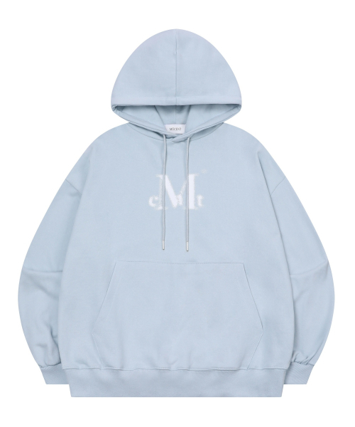 MUCENT(ムセント)の「スプレーロゴフードパーカー 男女共用 (4カラー)(パーカー・レディース・ネイビー/グレー/ブラック/スカイブルー・S/L)」の14枚目の写真