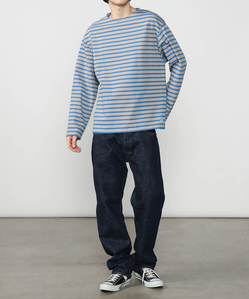 ORCIVAL（オーシバル）の「ORCIVAL | コットンロード クルーネック ワイドフレンチバスクTシャツ MEN（Tシャツ/カットソー・メンズ・イエロー系その他/ブルー系その他2/ホワイト系その他5/グレー系その他/ブラウン系その他2/ブラック系その他/ブルー系その他/レッド系その他・3/4/5）」の17枚目の写真