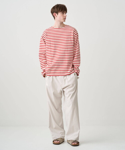 ORCIVAL（オーシバル）の「ORCIVAL | コットンロード クルーネック ワイドフレンチバスクTシャツ MEN（Tシャツ/カットソー・メンズ・イエロー系その他/ブルー系その他2/ホワイト系その他5/グレー系その他/ブラウン系その他2/ブラック系その他/ブルー系その他/レッド系その他・3/4/5）」の15枚目の写真