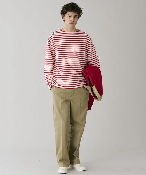 ORCIVAL（オーシバル）の「ORCIVAL | コットンロード クルーネック ワイドフレンチバスクTシャツ MEN（Tシャツ/カットソー・メンズ・イエロー系その他/ブルー系その他2/ホワイト系その他5/グレー系その他/ブラウン系その他2/ブラック系その他/ブルー系その他/レッド系その他・3/4/5）」の11枚目の写真