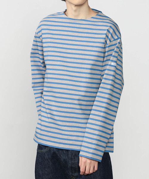 ORCIVAL（オーシバル）の「ORCIVAL | コットンロード クルーネック ワイドフレンチバスクTシャツ MEN（Tシャツ/カットソー・メンズ・イエロー系その他/ブルー系その他2/ホワイト系その他5/グレー系その他/ブラウン系その他2/ブラック系その他/ブルー系その他/レッド系その他・3/4/5）」の7枚目の写真