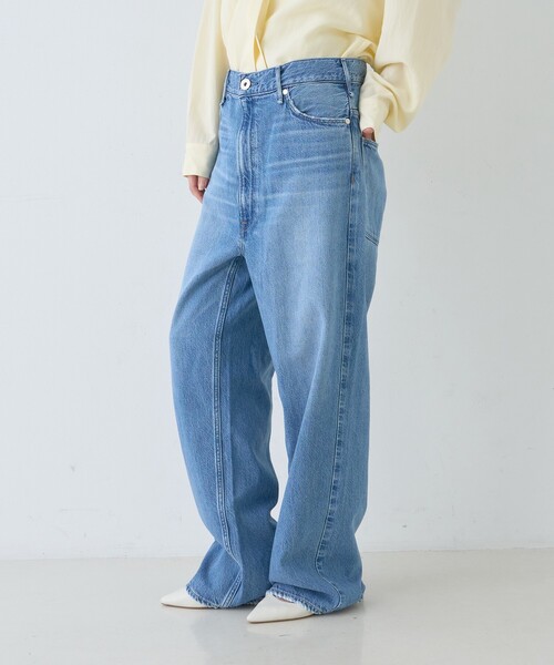 upperhights（アッパーハイツ）の「【upper hights/アッパーハイツ】THE OLIVIA ワイドストレートデニム FETHER JEANS（デニムパンツ・レディース・ブルー・23/24/25/21/22）」の5枚目の写真