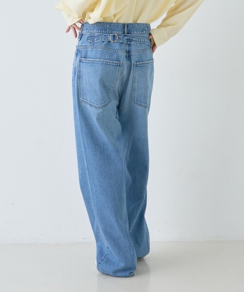 upperhights（アッパーハイツ）の「【upper hights/アッパーハイツ】THE OLIVIA ワイドストレートデニム FETHER JEANS（デニムパンツ・レディース・ブルー・23/24/25/21/22）」の6枚目の写真