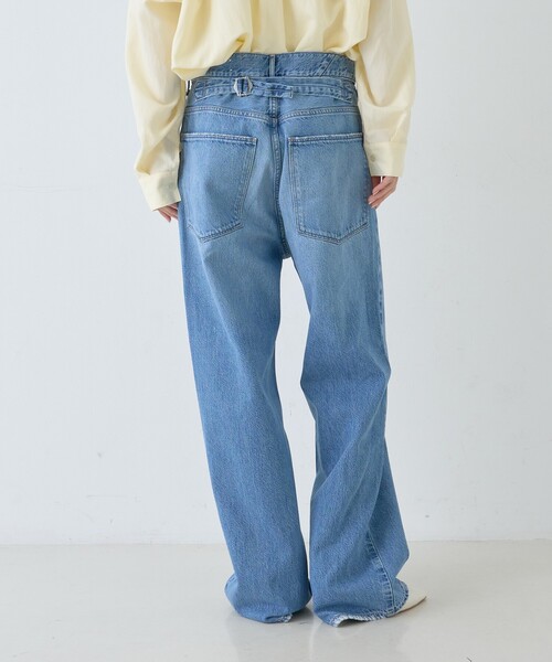 upperhights（アッパーハイツ）の「【upper hights/アッパーハイツ】THE OLIVIA ワイドストレートデニム FETHER JEANS（デニムパンツ・レディース・ブルー・23/24/25/21/22）」の7枚目の写真
