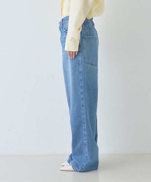 upperhights（アッパーハイツ）の「【upper hights/アッパーハイツ】THE OLIVIA ワイドストレートデニム FETHER JEANS（デニムパンツ・レディース・ブルー・23/24/25/21/22）」の22枚目の写真