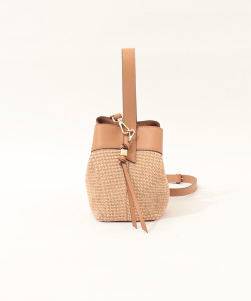 LORISTELLA（ロリステッラ）の「【LORISTELLA/ロリステッラ】キューブワンハンドル雑材コンビバッグ（ショルダーバッグ・レディース・ブラウン/ベージュ・FREE）」の15枚目の写真